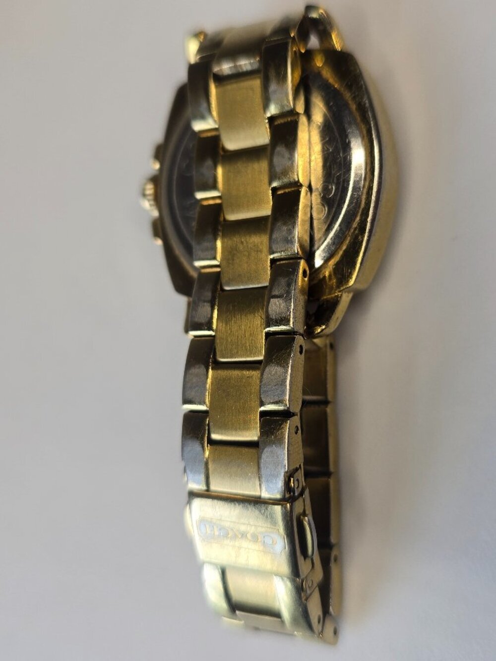 Coach Women's Boyfriend Watch - Gold-tone, Analog, Crystal-Embellished - Picture 6 of 7